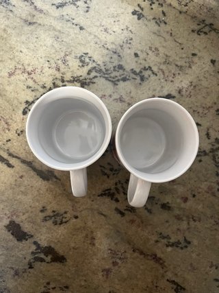 Juego de 2 tazas con rosas y granos de café