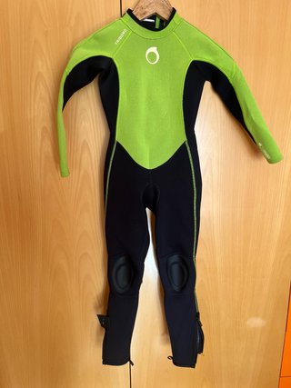 Neopreno infantil Tribord verde y negro