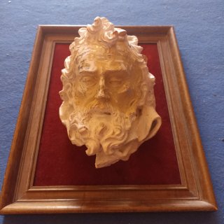 IMPRESIONANTE BOCETO DE CABEZA DE SANTO