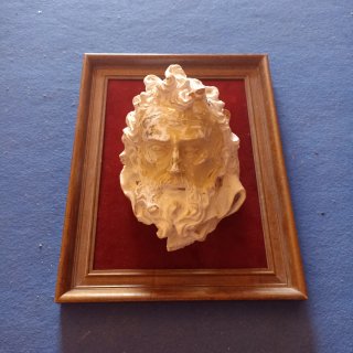 IMPRESIONANTE BOCETO DE CABEZA DE SANTO