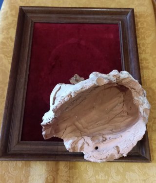 IMPRESIONANTE BOCETO DE CABEZA DE SANTO