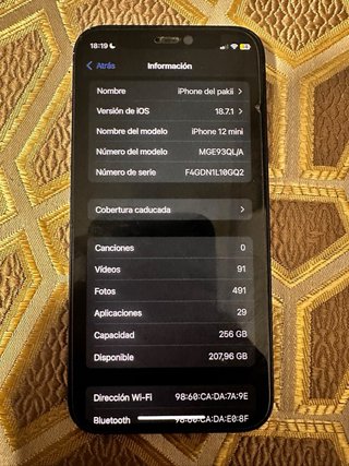 iPhone 12 mini Negro