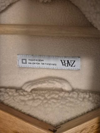Chaqueta Zara borreguillo Beige XL