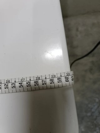 Mesa plegable metálica blanca