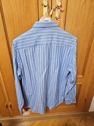 Camisa Ganso Azul Rayas Espiga