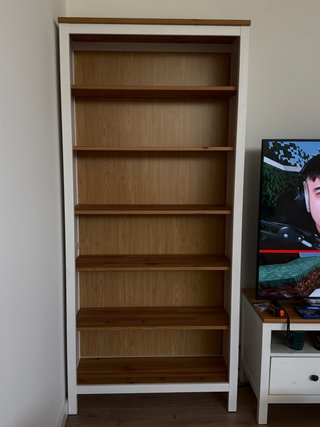 Estantería Hemnes IKEA Madera Blanca y Marrón