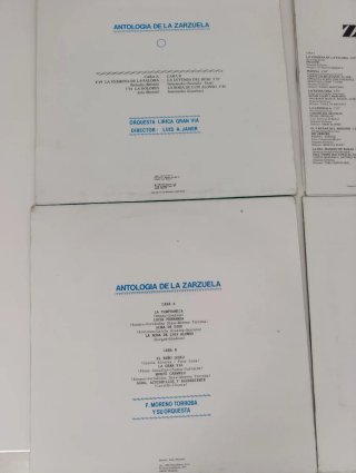 Lote Vinilos Antología de La Zarzuela