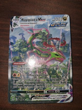 Carta Pokémon Rayquaza VMAX 218/203