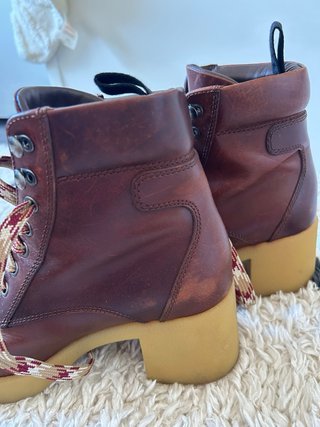 Stivali Miu Miu Marroni Multicolor in Pelle