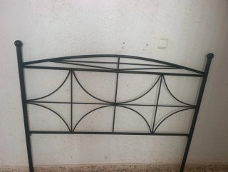 Cabecero de forja negro