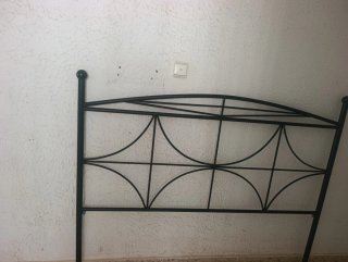 Cabecero de forja negro