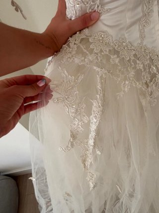Vestido de Novia Blanco con encaje