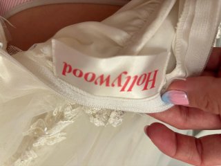 Vestido de Novia Blanco con encaje