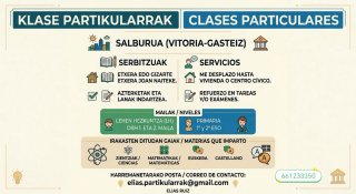 Clases Particulares Vitoria / Ciencias y Euskera