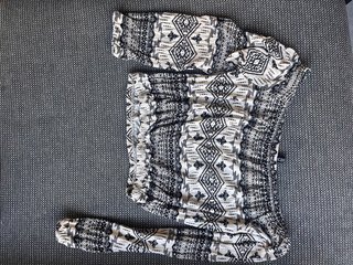 Top estampado étnico H&M Talla S