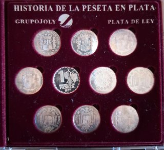 Colección Historia de la Peseta en Plata