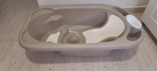 Cuna Trama Blanca y bañera