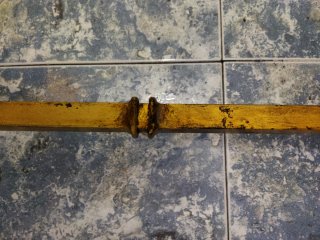 Lámpara de pie forja vintage