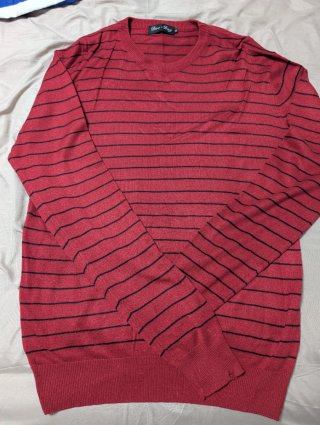 Jersey Rayas Rojas y Negras Talla XL Doc Dog