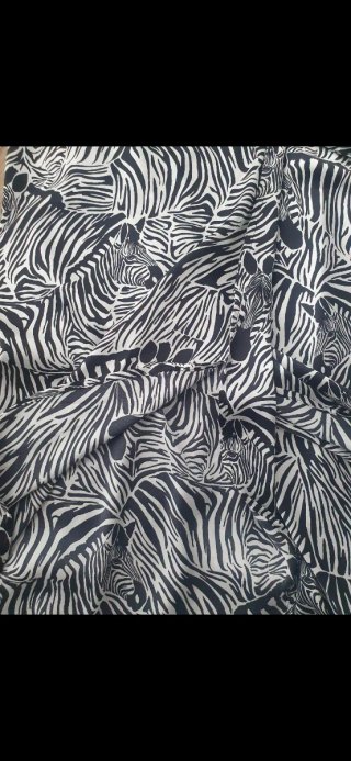 Vestido estampado cebra manga larga