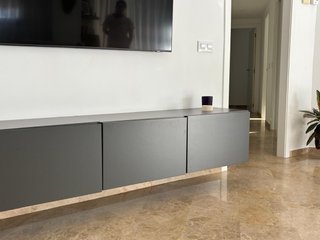 Mueble TV Ikea Besta Gris