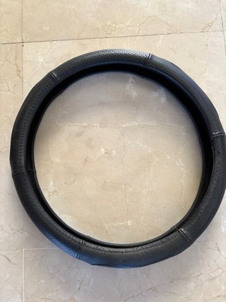 Funda de Volante de Piel Negra