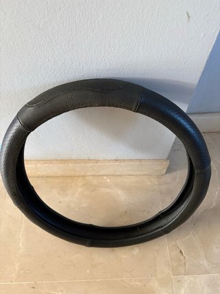 Funda de Volante de Piel Negra