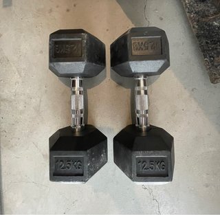 Mancuernas hexagonales 12.5kg (par)