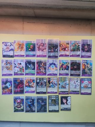 One Piece TCG Deck Luffy Morado Negro