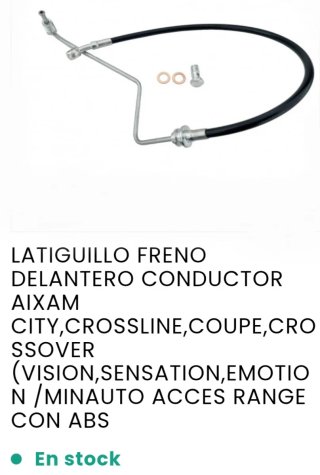 Latiguillo o Tubo Freno Izq / Aixam Minauto 2013