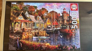 Puzzle Educa 5000 Piezas Puerto Otoñal