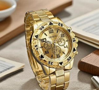 Reloj Geneva Dorado Elegante