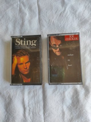 2 Casetes Joe Cocker y Sting