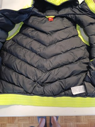 Chaleco Nike Plumas Verde Flúor Talla XL