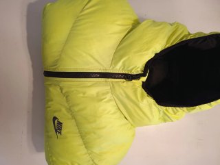 Chaleco Nike Plumas Verde Flúor Talla XL