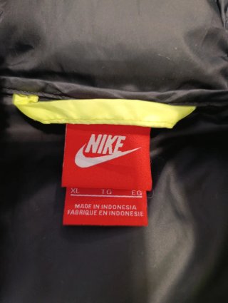 Chaleco Nike Plumas Verde Flúor Talla XL