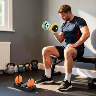 Mancuerna Ajustables 5 en 1 (5-25 kg) con Base