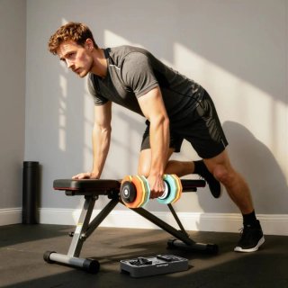Mancuerna Ajustables 5 en 1 (5-25 kg) con Base