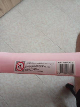 Girello Aziamor rosa con stelle