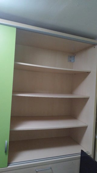 Mueble cama individual con armario