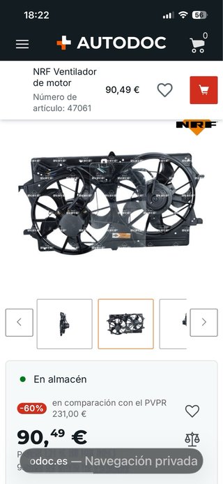 Electroventilador Doble Ford Focus
