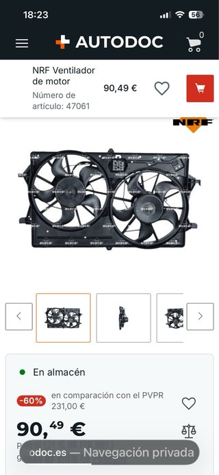 Electroventilador Doble Ford Focus