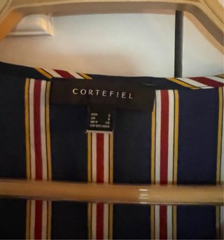 Blusa Cortefiel rayas azul talla S