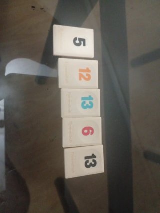 5 Fichas Rummikub Travel (5, 12, 13, 6, 13)