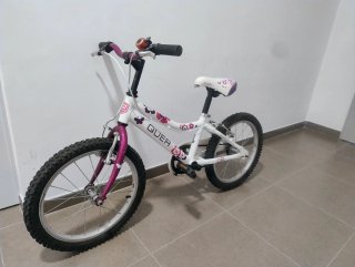 Bicicleta Infantil QUER Blanca y Morada talla 18
