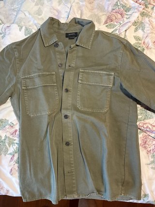 Sobrecamisa Pull and Bear Verde Oliva