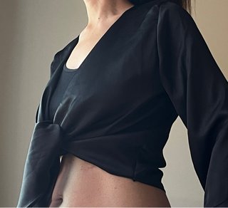 Bolero Raso Negro Talla Única