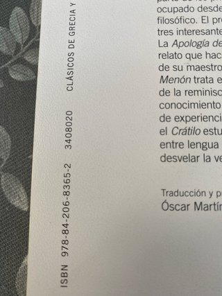 Apología de Sócrates ; Menón ; Crátilo
