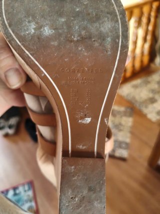 Sandalias cuña marrones Cortefiel mujer