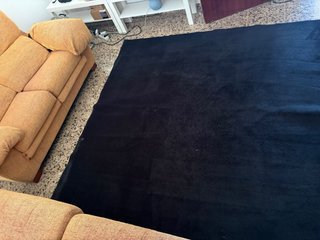 Alfombra negra 200x200cm